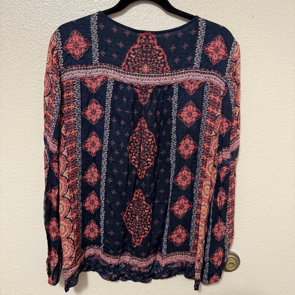Lucky Brand Women’s Peasant Blouse Sz XL - Picture 7 of 9